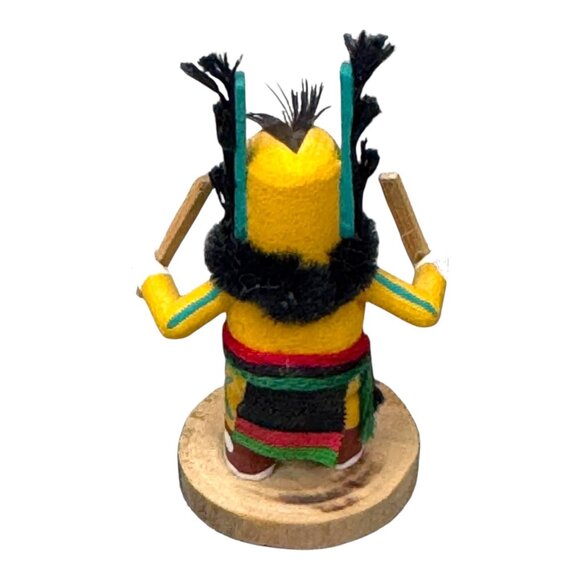 Authentic Hopi Throwing Stick Man Kachina Doll Handcrafted Native Art Signed AL - Picture 3 of 7